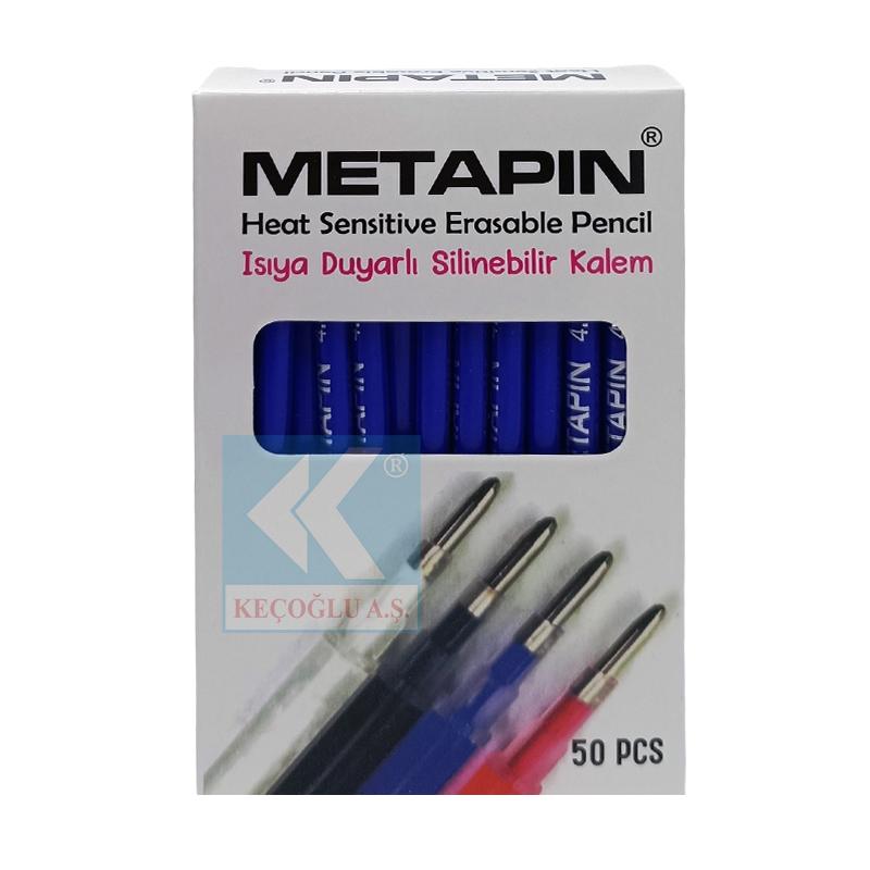 Metapin Isı Duyarlı Buharla Uçan İşaret Kalemi 50'li Mavi