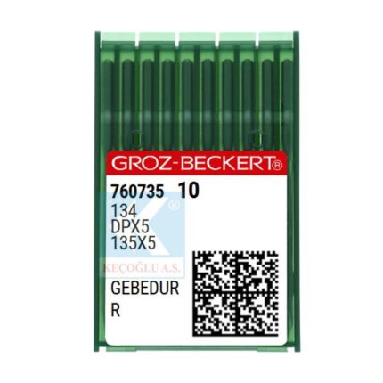 Düz Makina Kalın Dip Dikiş İğnesi DPx5 135×5 GEBEDUR (100 Ad.)